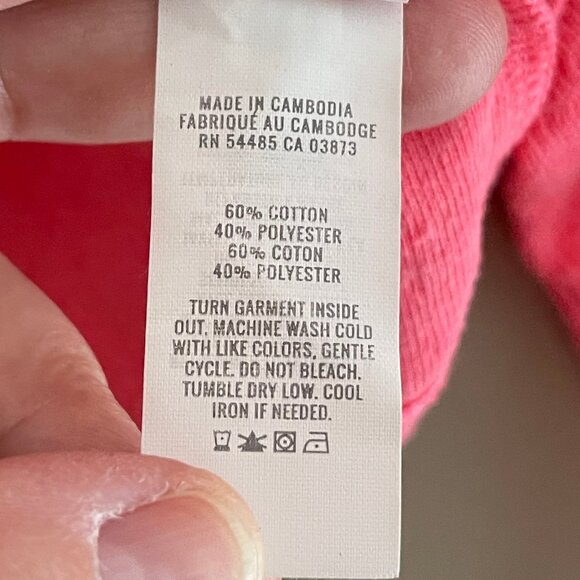 ❌SOLD❌AERIE Oversized Neon Pink Henley, Medium - Picture 5 of 9